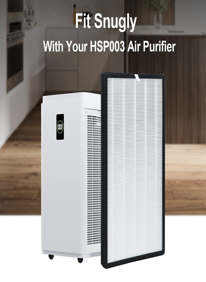 FCFMY Replacement Filter For HSP003 Dual Filtration Air Cleaner Purifier,2-in-1 Filter Includes Main Filters & Activated Carbon Filters,Pack-of-2 - Image 2