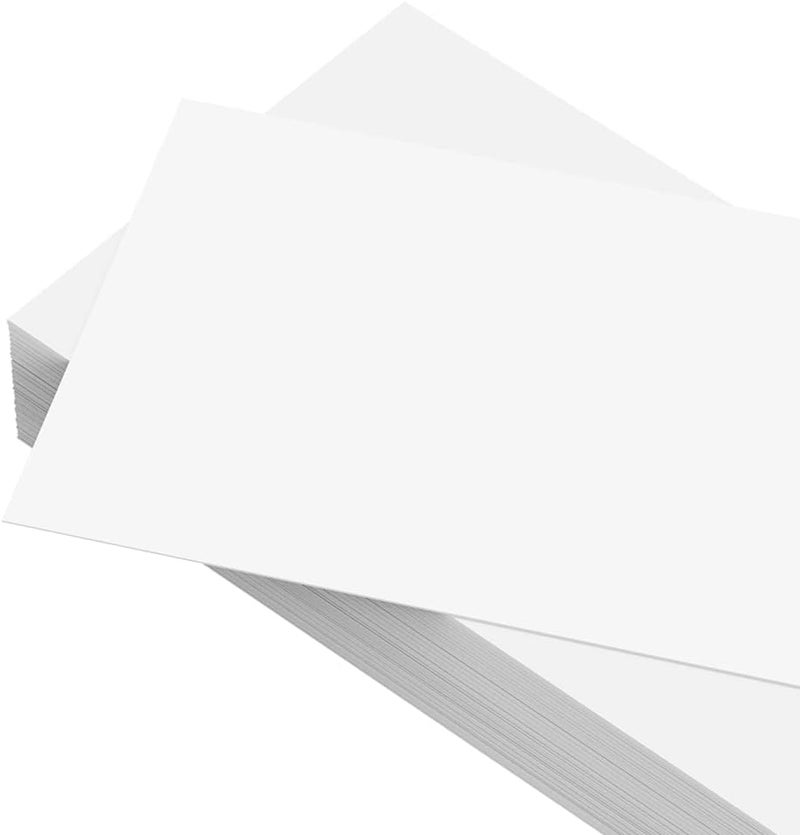Reskid Unlined Sentence Strips - Thick Paper - 80lb Cardstock - 3 x 25 Inches, White, Pack of 100 - Ideal for Classrooms, Offices, or Homes - Image 1