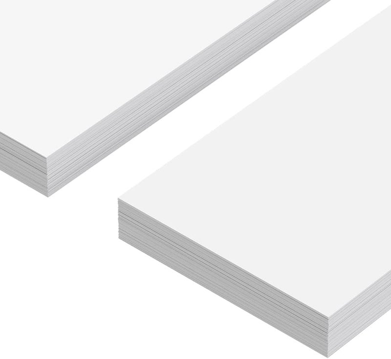 Reskid Unlined Sentence Strips - Thick Paper - 80lb Cardstock - 3 x 25 Inches, White, Pack of 100 - Ideal for Classrooms, Offices, or Homes - Image 2