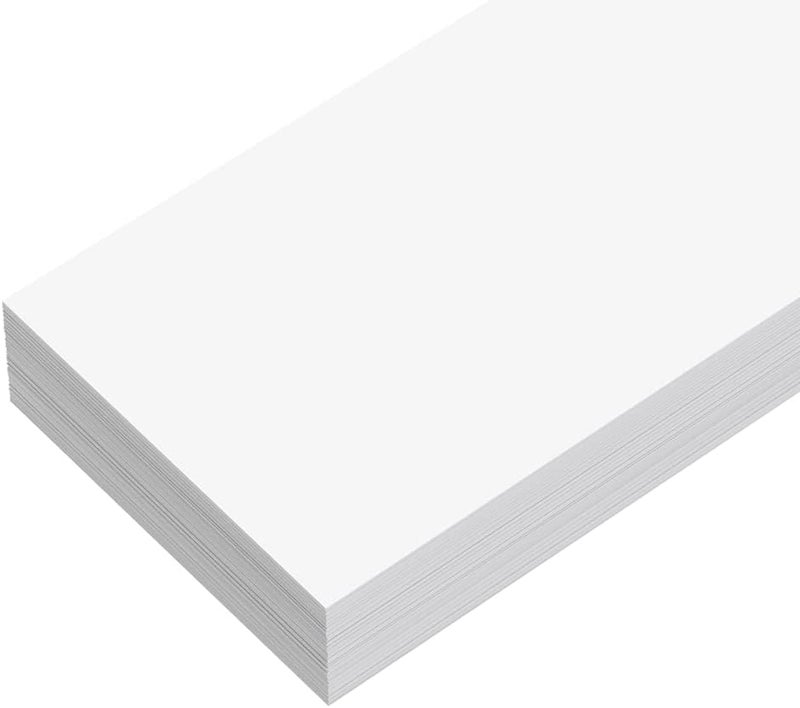 Reskid Unlined Sentence Strips - Thick Paper - 80lb Cardstock - 3 x 25 Inches, White, Pack of 100 - Ideal for Classrooms, Offices, or Homes - Image 5