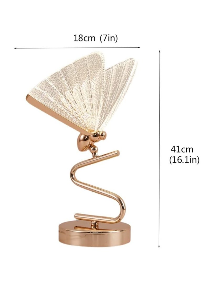 عام مصباح طاولة الطعام فراشة الإبداعية مصباح طاولة السرير الحديثة البسيطة مصباح طاولة السرير مصباح ديكور غرفة نوم المنزل مصباح السرير مصباح طاولة السرير - Image 2