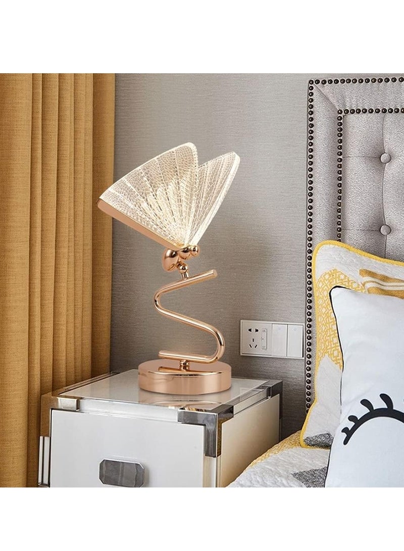 عام مصباح طاولة الطعام فراشة الإبداعية مصباح طاولة السرير الحديثة البسيطة مصباح طاولة السرير مصباح ديكور غرفة نوم المنزل مصباح السرير مصباح طاولة السرير - Image 4