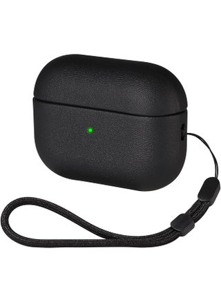 Compatible With Airpods 4Th Generation Case Cover With Active Noise Cancellation Retro Vegan Leather Shockproof Protective Case For Airpods 4 2024 With Wireless Charging And Lanyard Black - pzsku/ZAE2E5DB1B1293D23BB89Z/45/_/1740929126/194221b4-d04c-4927-8261-1856eb888c3e