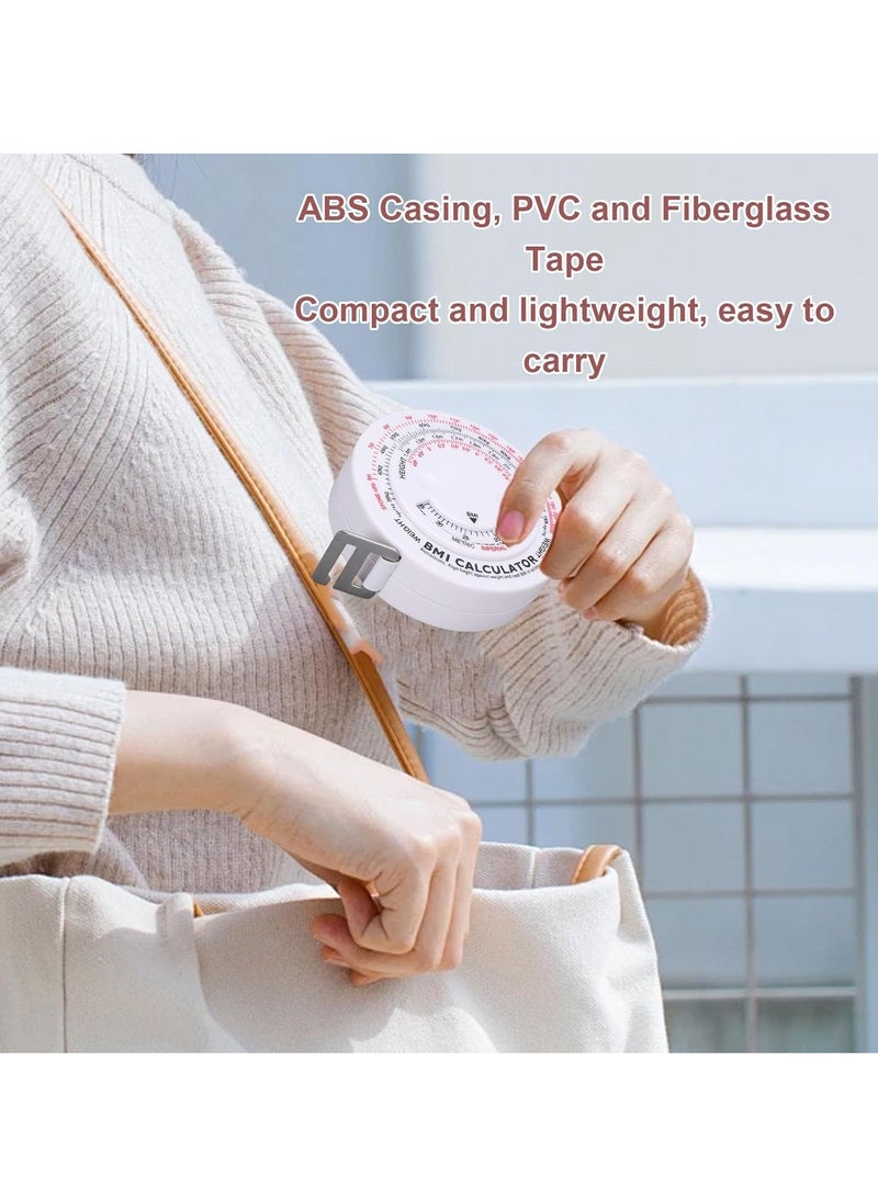 Waist Circumference Tape Measure BMI Wheel Calculator 1.5M Colorful Retractable Measuring Tape for Body Measurement - Image 3