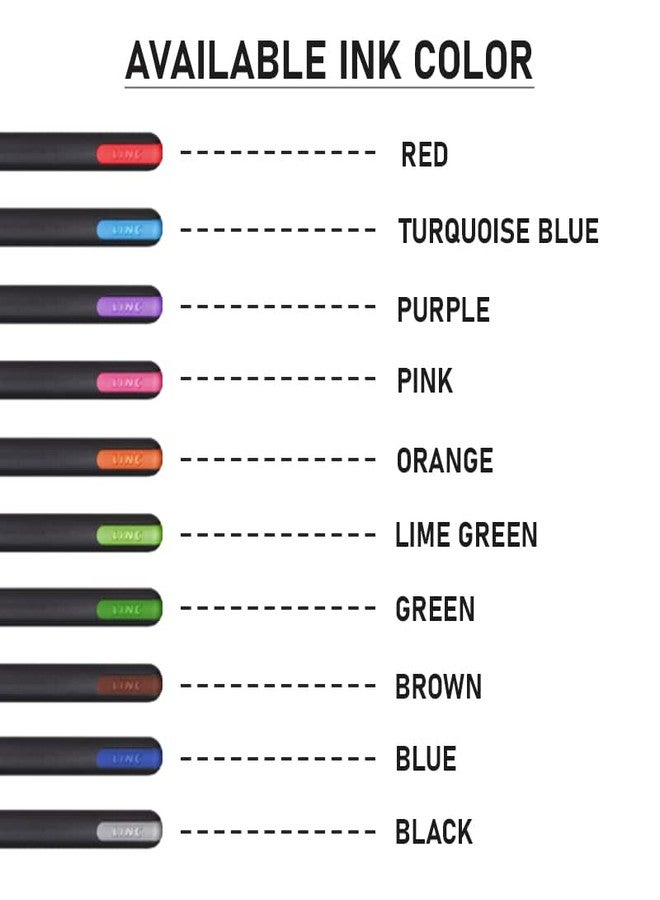 Pentonic Ball Pen Blister Pack | Tip Size 0.7 mm | Click Off Mechanism With Black Matte Finish Body | Comfortable Grip For Fast Flow Writing Experience | Multicolor Ink, Pack Of 20 Pens - Image 5