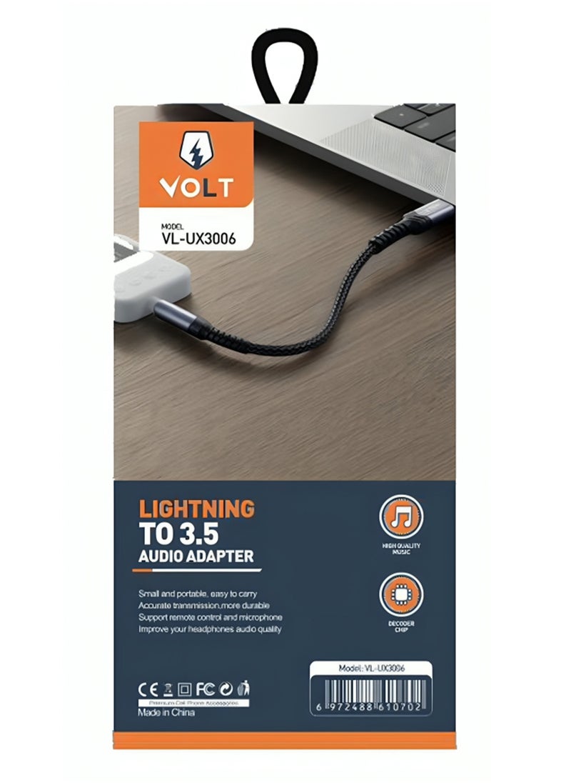VOLT - Lightning to 3.5mm Audio Adapter Lossless Audio Conversion for iPhone - Image 1