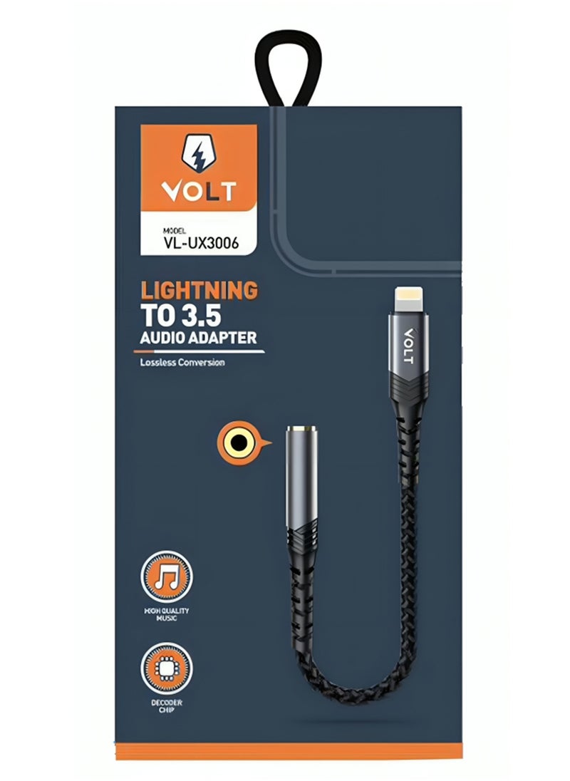 VOLT - Lightning to 3.5mm Audio Adapter Lossless Audio Conversion for iPhone - Image 1