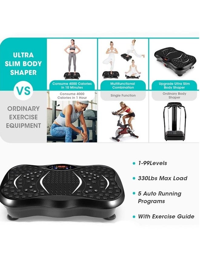 Vibration Plate Exercise Machine Fat Shake Machine New Home Linear Pulsation for Home Fitness Full Body for Recovery Workout