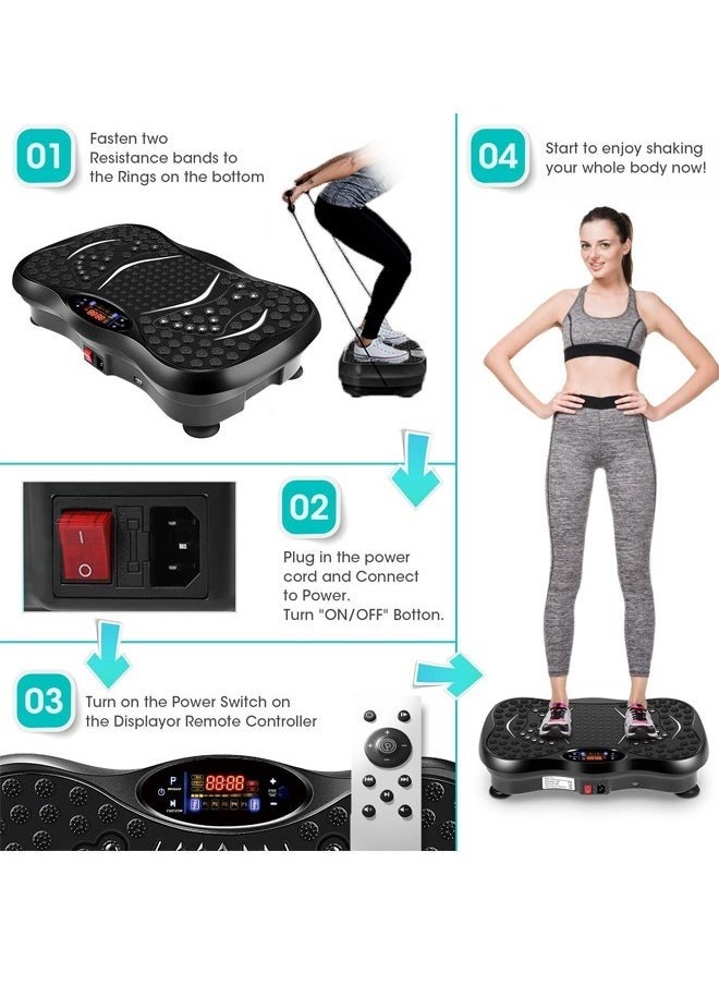 Vibration Plate Exercise Machine Fat Shake Machine New Home Linear Pulsation for Home Fitness Full Body for Recovery Workout