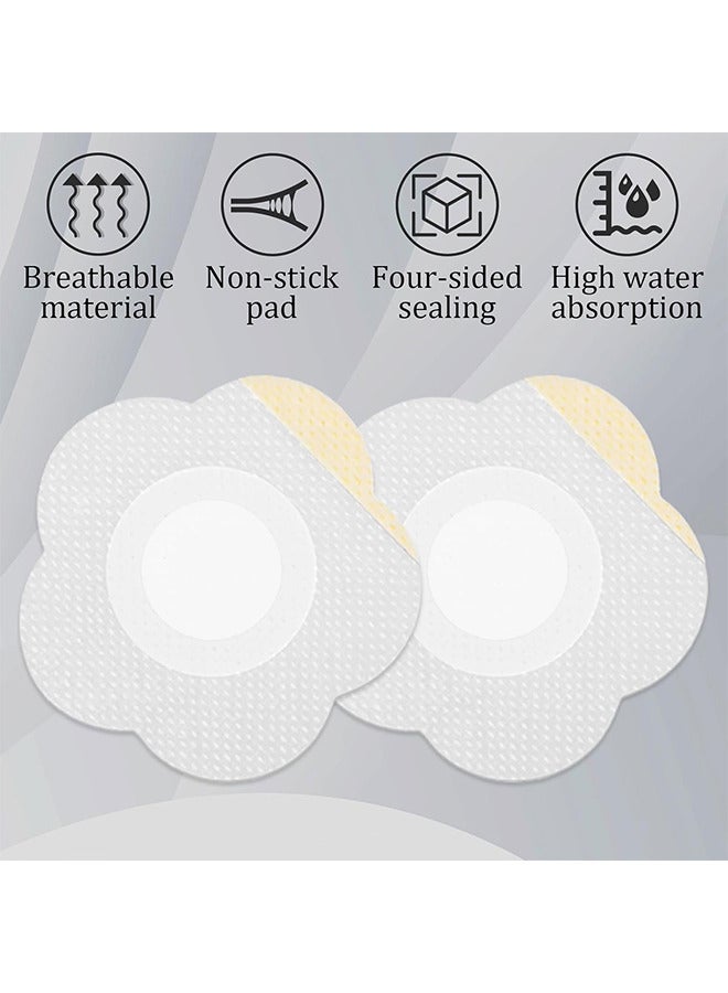 30 قطعة غلاف زيت الخروع لزر البطن ، غلاف زر البطن ذاتي اللصق عالي امتصاص الماء لزيت الخروع غلاف زيت مقاوم للماء غير مدرج (أبيض) - Image 3