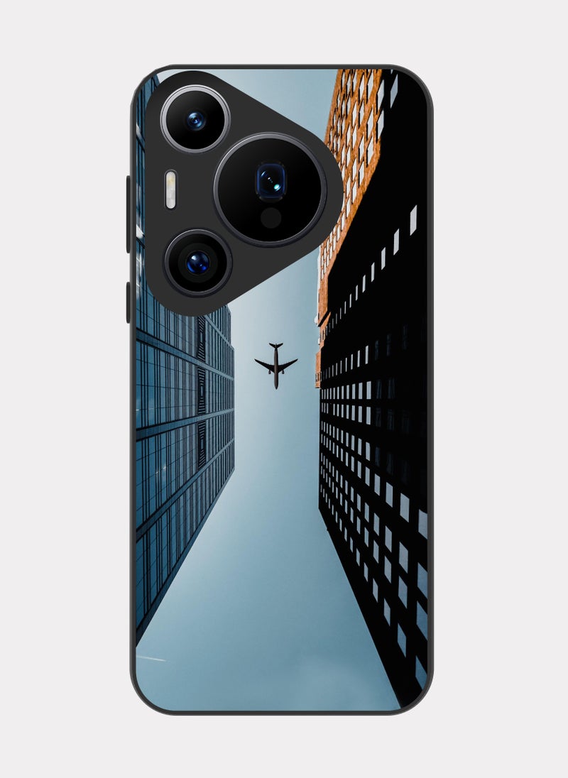 PXLAAT Huawei Pura 70 Pro case cover Towers and Plane - Image 1