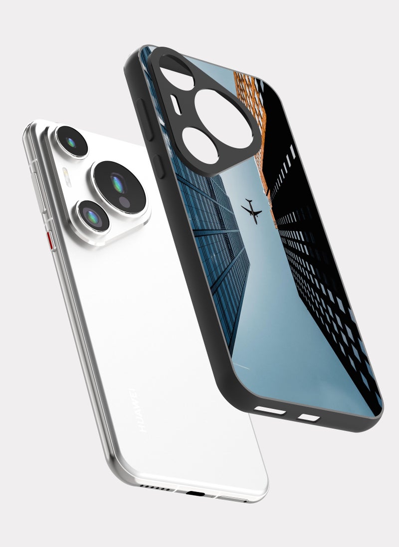 PXLAAT Huawei Pura 70 Pro case cover Towers and Plane - Image 2