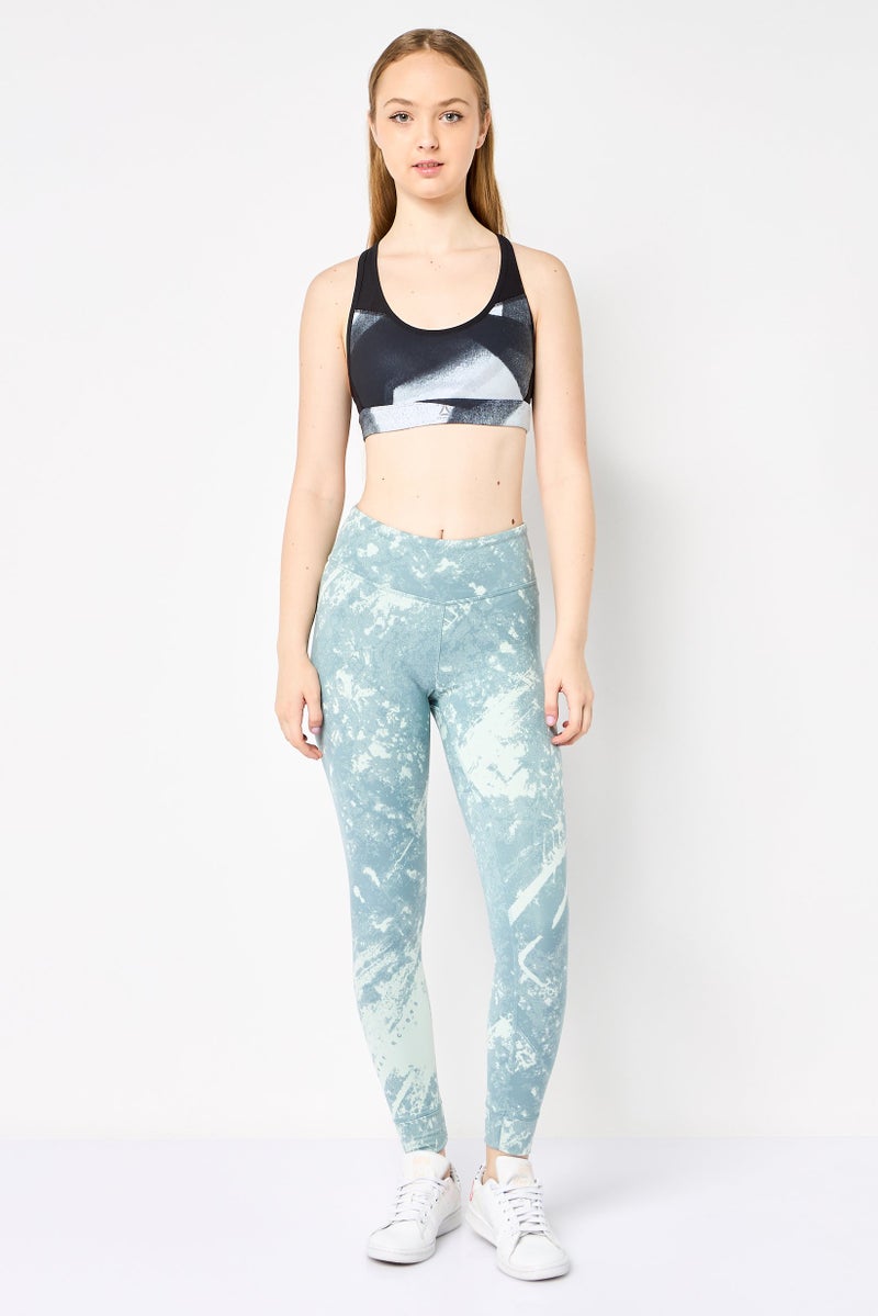 Reebok Women Brand Logo Non Padded Training Sports Bra, Multicolor - Image 2