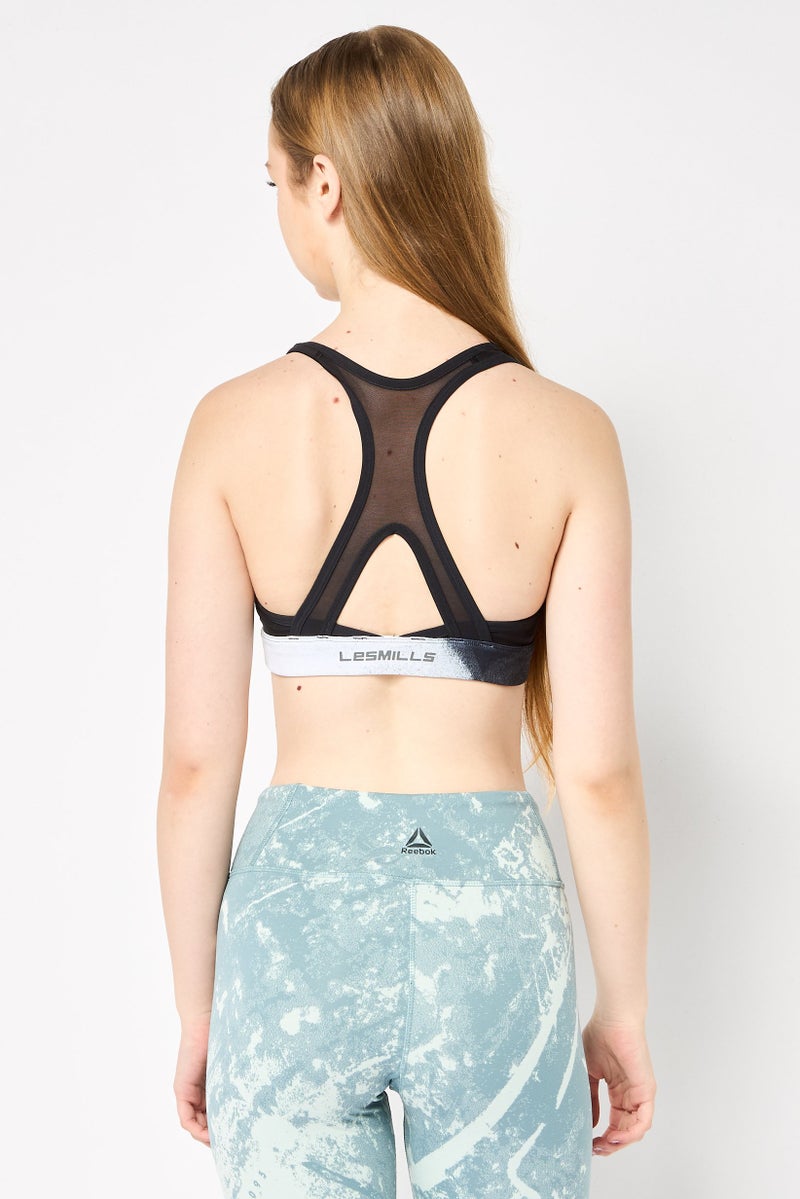 Reebok Women Brand Logo Non Padded Training Sports Bra, Multicolor - Image 4