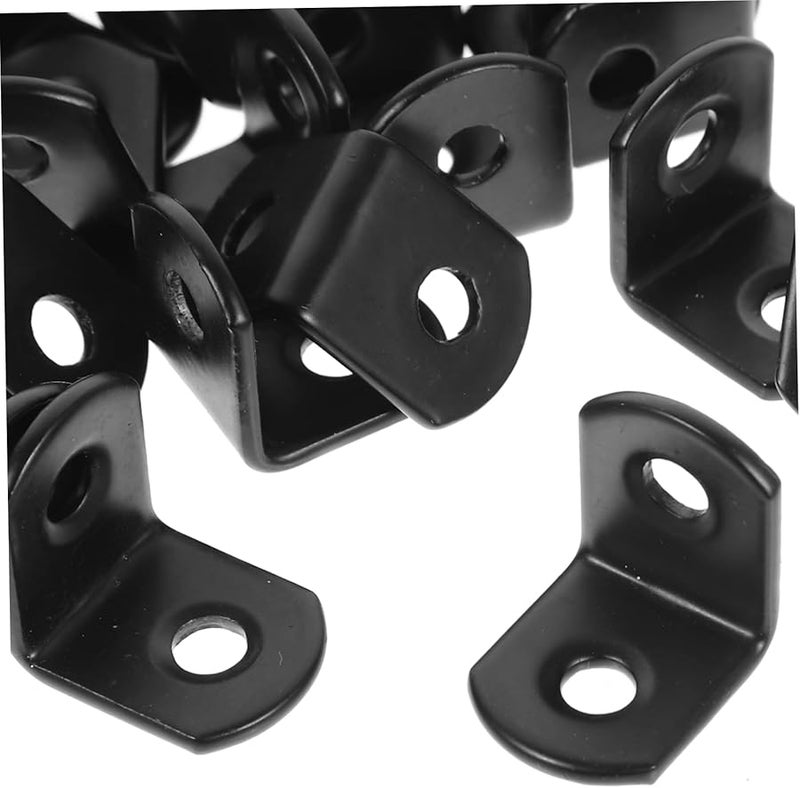 Jojofuny 50Pcs L Shaped Stainless Steel Corner Brackets For Shelves Storage Joint Fastener - Image 5