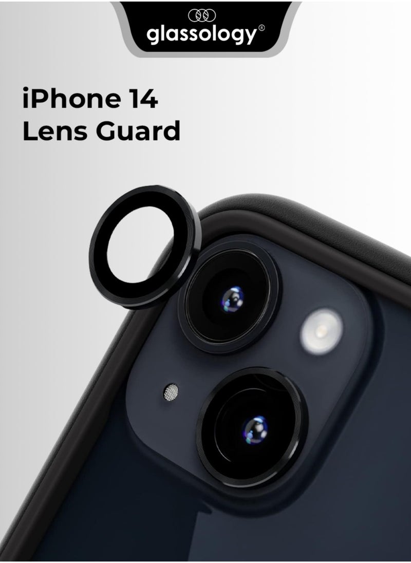 glassology Camera Lens Screen Protector for iPhone 14 /14 Plus 9H Hardness Transparent HD Protective Tempered Glass Protector Film Does Not Affect Night Shots  - Image 1