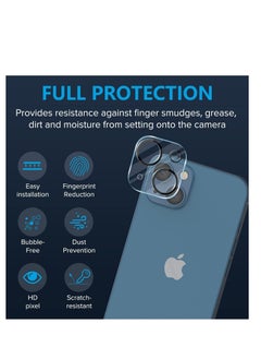 glassology Camera Lens Screen Protector for iPhone 14 /14 Plus 9H Hardness Transparent HD Protective Tempered Glass Protector Film Does Not Affect Night Shots  - Image 4