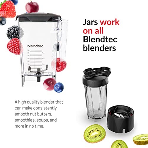 Blendtec Classic 575 Blender - WildSide+ Jar (90 oz) - Professional-Grade Power - Self-Cleaning - 4 Pre-programmed Cycles - 5-Speeds - Black - Image 3