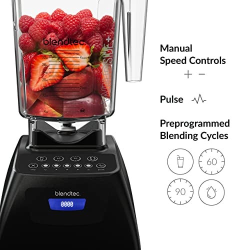 Blendtec Classic 575 Blender - WildSide+ Jar (90 oz) - Professional-Grade Power - Self-Cleaning - 4 Pre-programmed Cycles - 5-Speeds - Black - Image 5