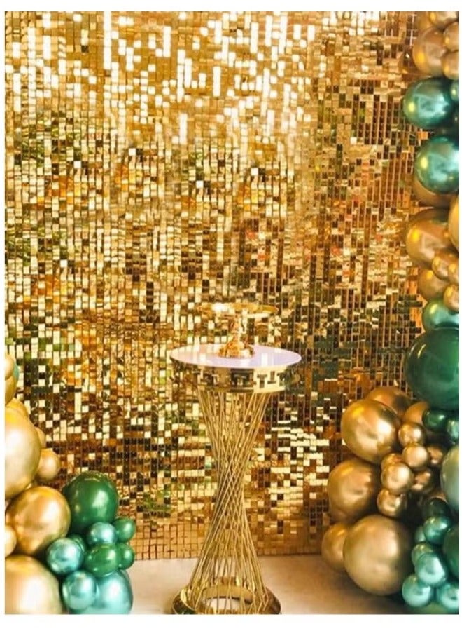 Gold Foil Backdrop 2m Length 1m Width Glitter Foil Backdrop for Wedding Birthday Baby Shower Party Decoration - Image 1
