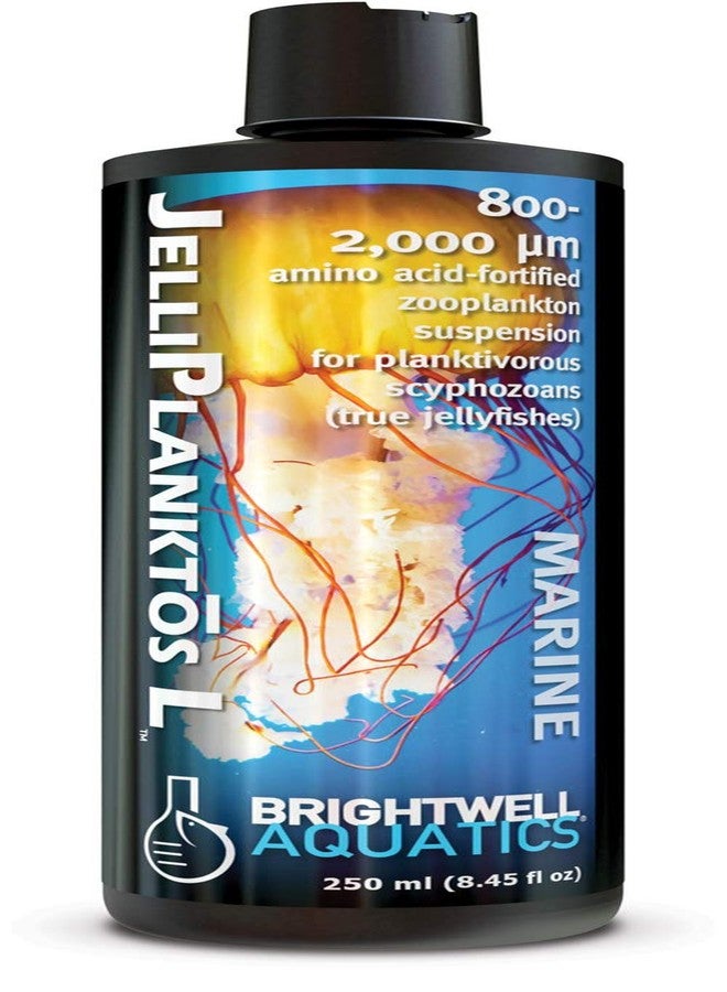 برايت ويل أكواتيكس برايتويل أكواتيكس جيلي بلانكتوس إل - معلق العوالق الحيوانية لتغذية قناديل البحر، مدعم بالأحماض الأمينية، حجم 800-200 ميكرومتر، 250 مل - Image 1