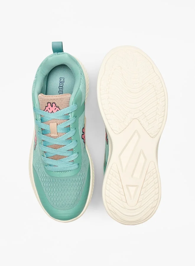 Kappa Women's Textured Sports Shoes with Lace-Up Closure