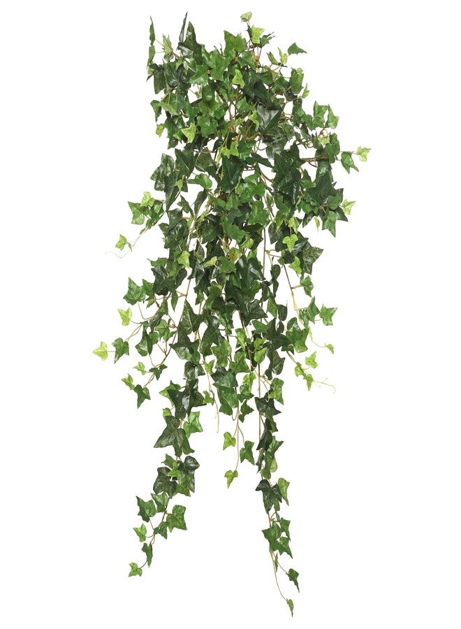 Vickerman 26" Green Mini Ivy Hanging Bush - Faux Indoor Plant Bush - Greenery for Home Or Office Decor - Maintenance Free - Image 1