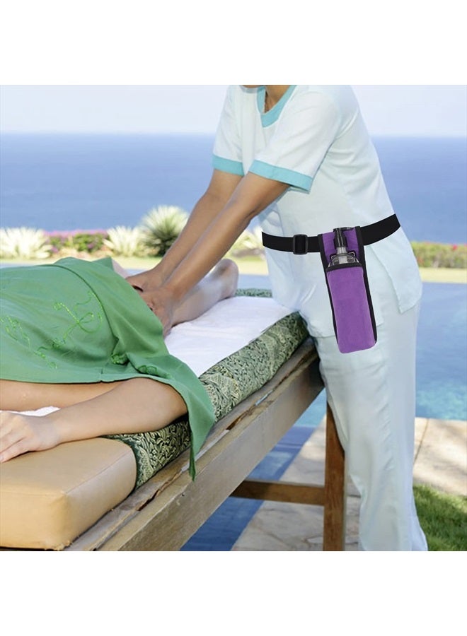 wearwan Massage Oil Holster, Adjustable and Durable Massage Holster, Bag only, Bottle not Included (1B-Purple) - Image 5
