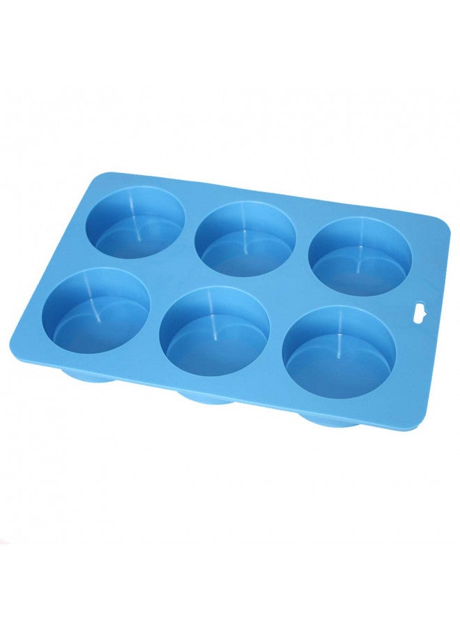 X-Haibei Big Round Silicone Mold, Cylinder Circle Basic Plain Soap Lotion Bar Molds, Round Soap Making Mold, Candle Mold Dia. 3-inch - Image 3