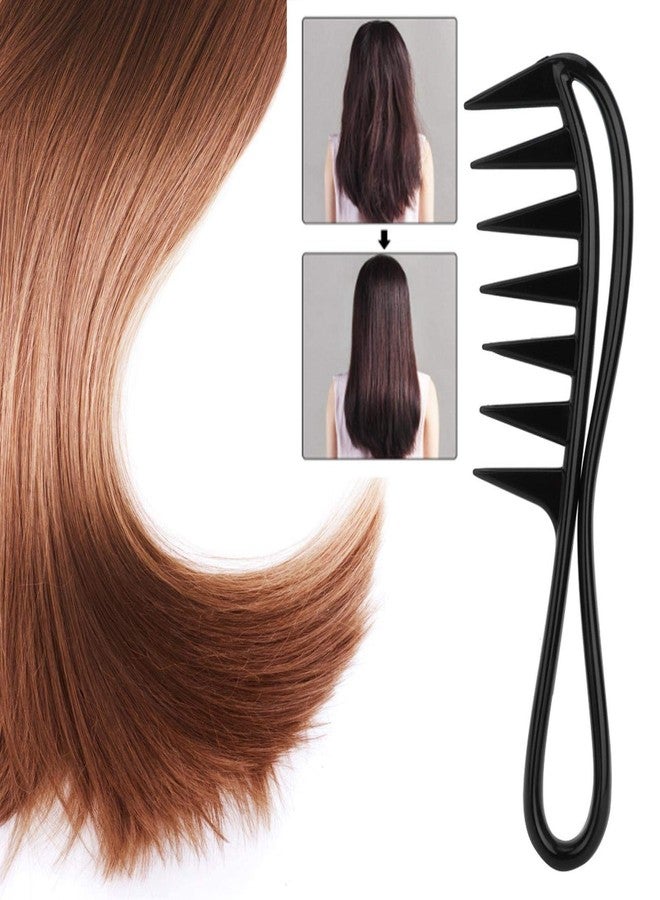 Yinhing Wide Tooth Comb,2pcs Professional Hair Comb Wide Teeth Comb,Shark Comb Curly Hair Hairdressing Comb Hair Styling Tool - Image 4