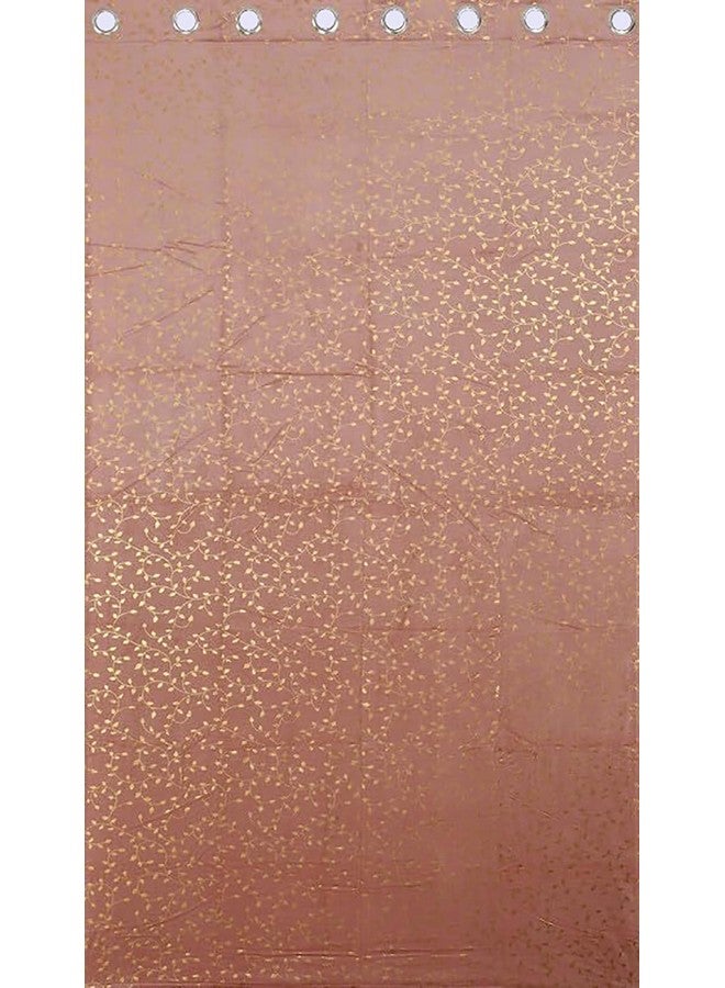 Fabrilia Soft Velvet Printed Window Curtains for Living Room/Bedroom (5 Feet Long, Blush Pink, Pack of 1 Piece) - Image 4