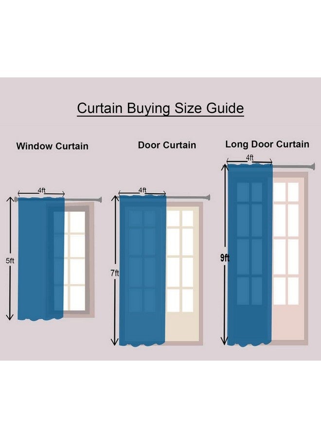 Fabrilia Soft Velvet Printed Window Curtains for Living Room/Bedroom (5 Feet Long, Blush Pink, Pack of 1 Piece) - Image 5