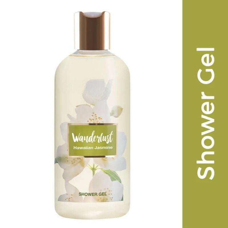 Wanderlust Shower Gel Natural Jasmine Body Wash for Soft Skin Hydrating Shower gel with Pleasing Fragrance 300 ml - Image 2