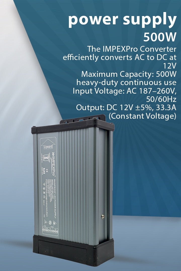 أي ديزاين محول IMPEXPro سلسلة جولدن 500 واط - 12 فولت - Image 3