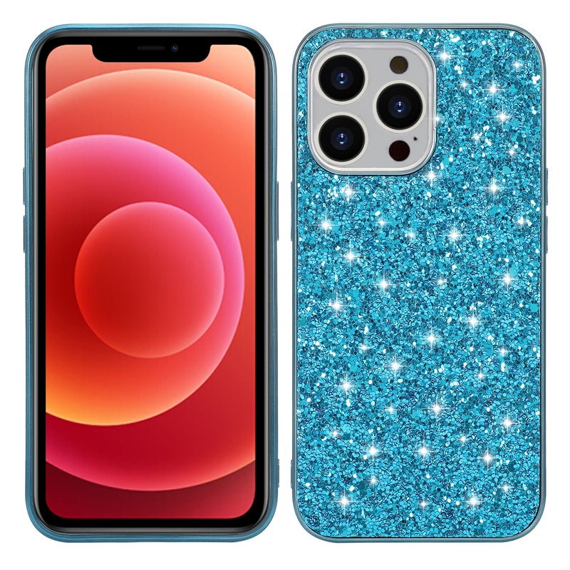 For Apple 14 Electroplated Glitter Phone Case 14pro Japan and South Korea Drop-resistant Glitter Case 14max Women's Sticker Case - Image 2