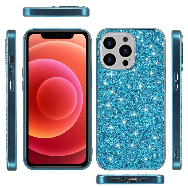 For Apple 14 Electroplated Glitter Phone Case 14pro Japan and South Korea Drop-resistant Glitter Case 14max Women's Sticker Case - Image 5