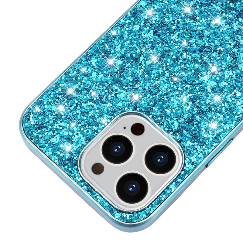 For Apple 14 Electroplated Glitter Phone Case 14pro Japan and South Korea Drop-resistant Glitter Case 14max Women's Sticker Case - Image 3