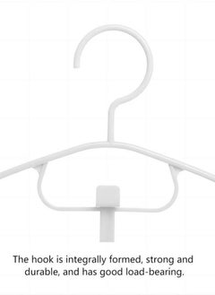 TNGames Hanger,6-Piece Non-Slip Hangers Set Pearl White  - Image 3