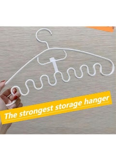 TNGames Hanger,6-Piece Non-Slip Hangers Set Pearl White  - Image 1