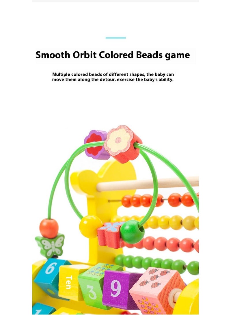 Y&D Wooden Deer Functional Calculation Frame For Children Children's Early Education Puzzle Toys  - Image 4