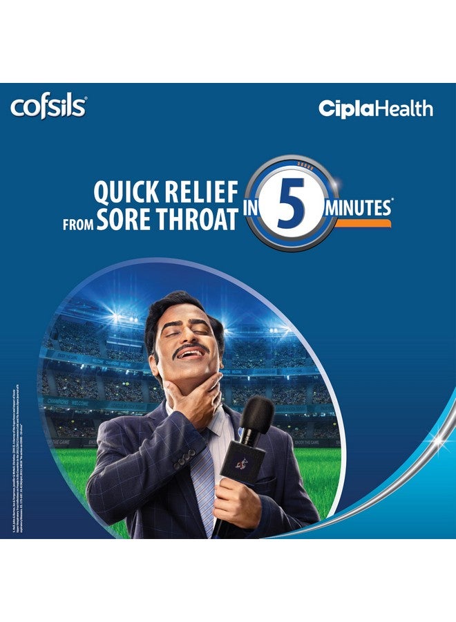 Cipla Cipla Cofsils Lozenges (100 Count) | Fresh Mint Flavour | Quick Relief from Sore Throat, Itchy Throat and Scratchy Throat (10 x 10 Strips)  - Image 2