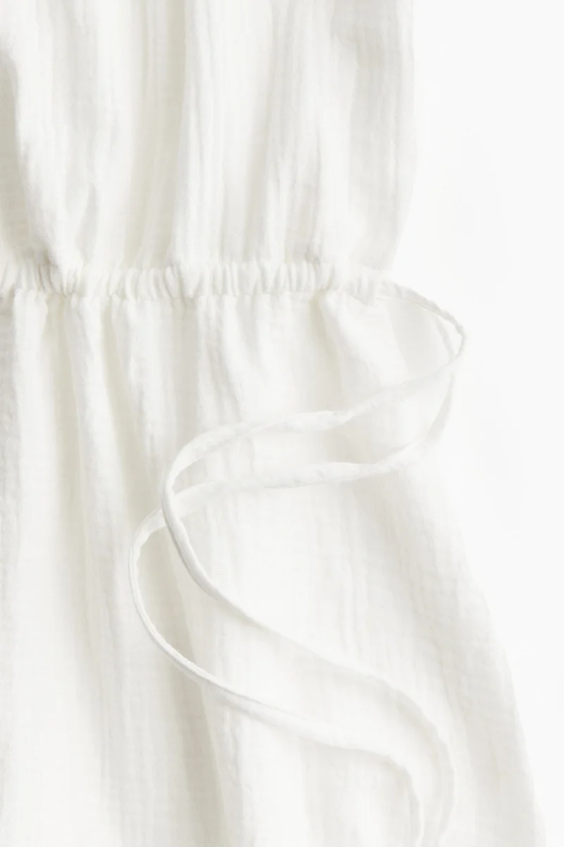 اتش اند ام Drawstring-Waist Cotton Dress