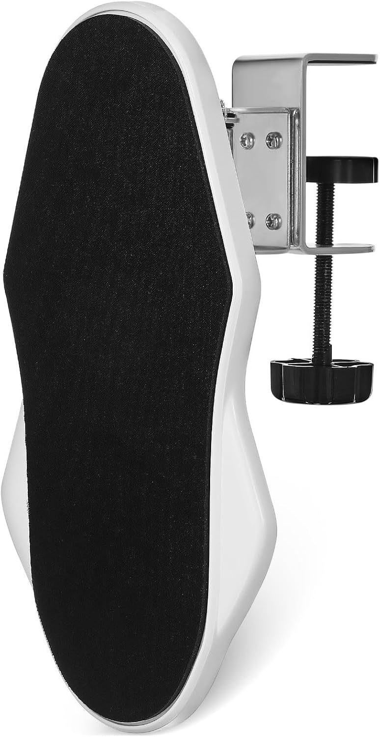 Zerodeko Desk Arm Rest Clamp-on Foldable Elbow Support with Wrist Cushion for Desk Edge Extension, Adjustable Comfortable Forearm Rest for Office and Home Workspace - Image 1