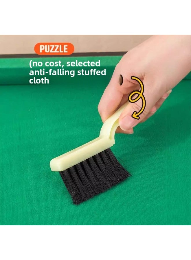 Household Mini Pool Table Children's Small Pool Toy Small Dormitory Desktop Multifunctional Portable Adult Large Size-Color:1136a Wood Grain Table Ball Table 68cm Club X2 3.2cm American Ball X1 Matching Tripod X1 Brush X1 Powder Cleaning X1  - Image 5