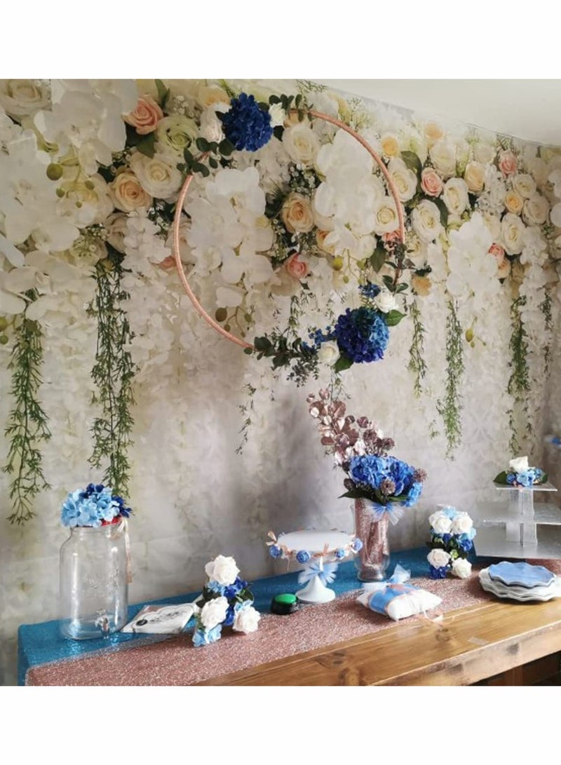 Elegant Floral Wall Backdrop for Weddings, Bride Photography Rose Background, Stunning Floral Decor for Memorable Wedding Photos - Image 3