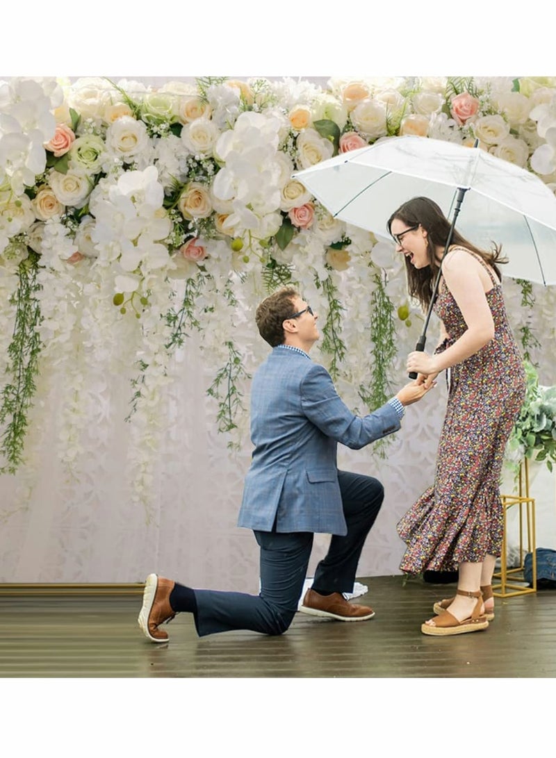 Elegant Floral Wall Backdrop for Weddings, Bride Photography Rose Background, Stunning Floral Decor for Memorable Wedding Photos - Image 2