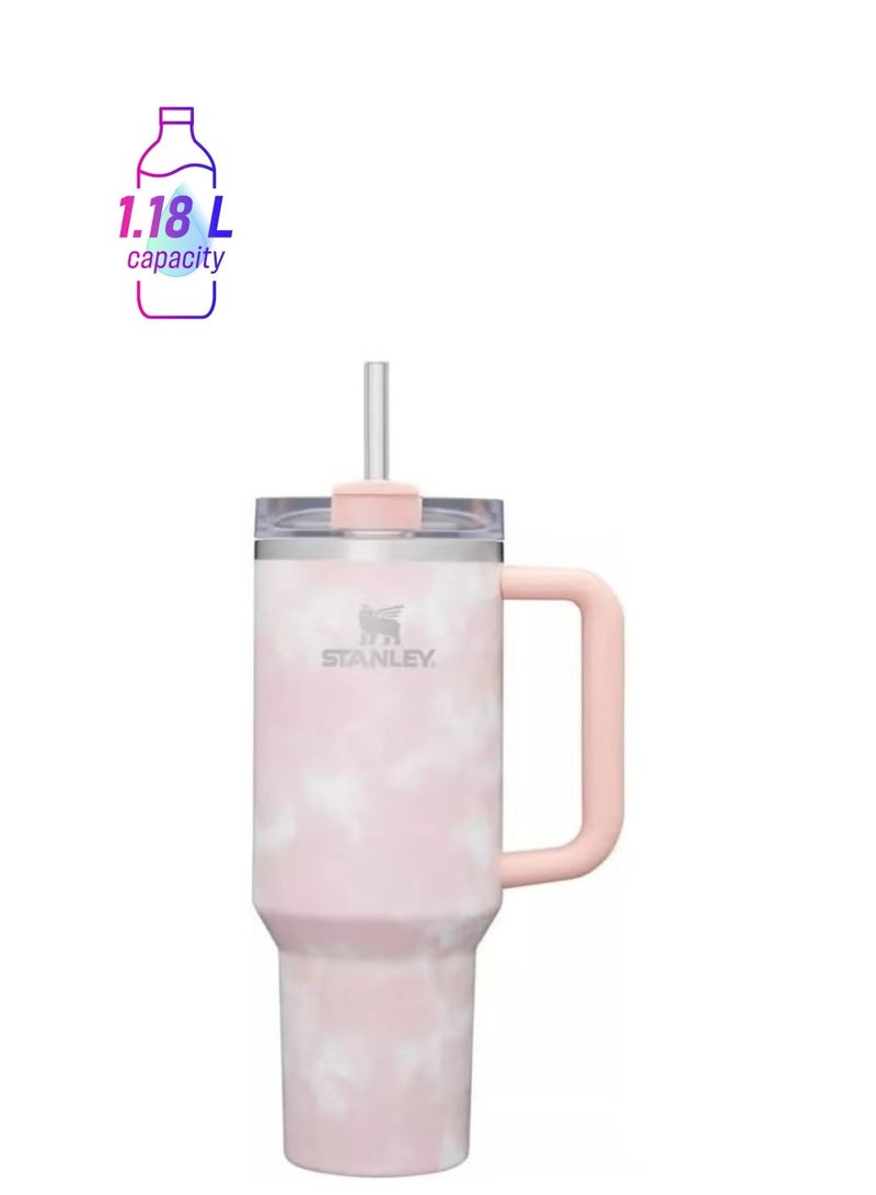 Stanley Quencher H2.0 FlowState Stainless Steel Vacuum Insulated Tumbler with Lid and Straw for Water, Iced Tea or Coffee, Smoothie and More, ,Thermobecher limited Edition,40 oz - Image 2