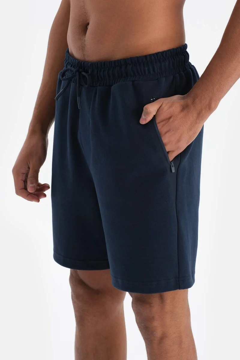dagi Navy Blue Men's Cotton Shorts