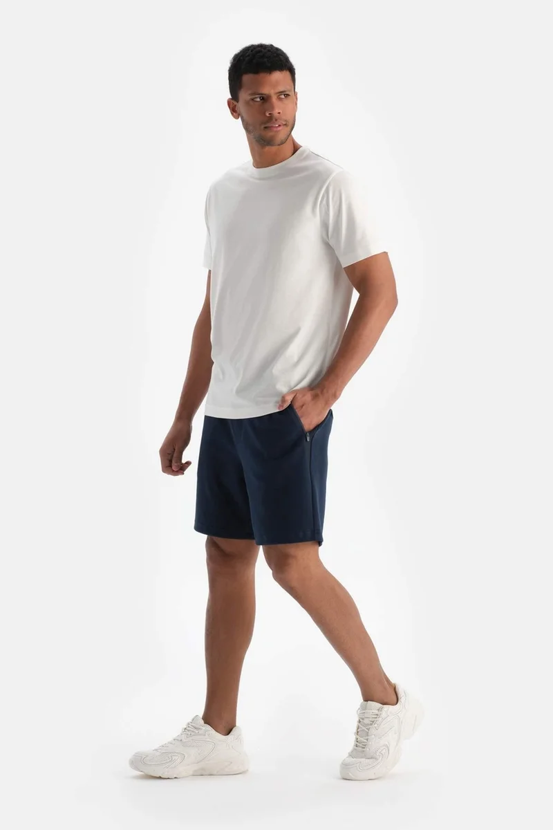 dagi Navy Blue Men's Cotton Shorts