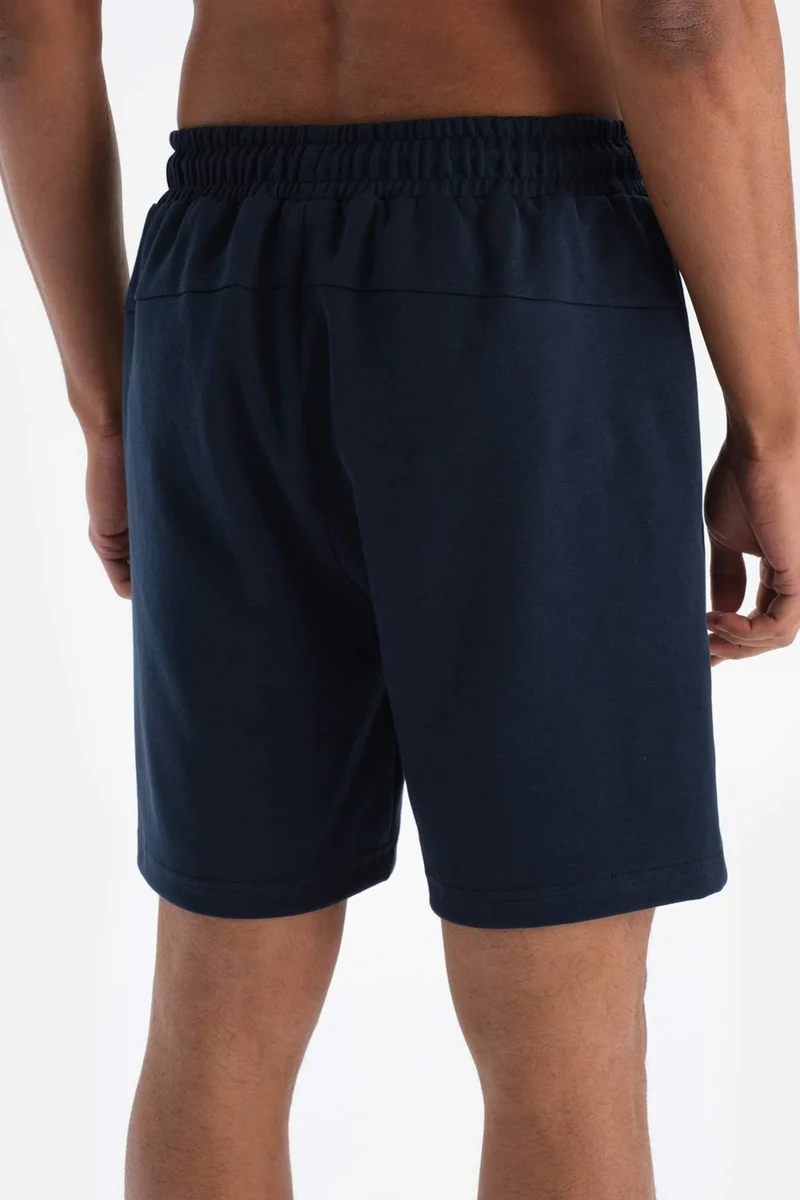 dagi Navy Blue Men's Cotton Shorts